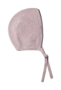 Puri Organics Retro Mütze Krausstrick aus Baumwolle/Schurwolle Farbe rosa