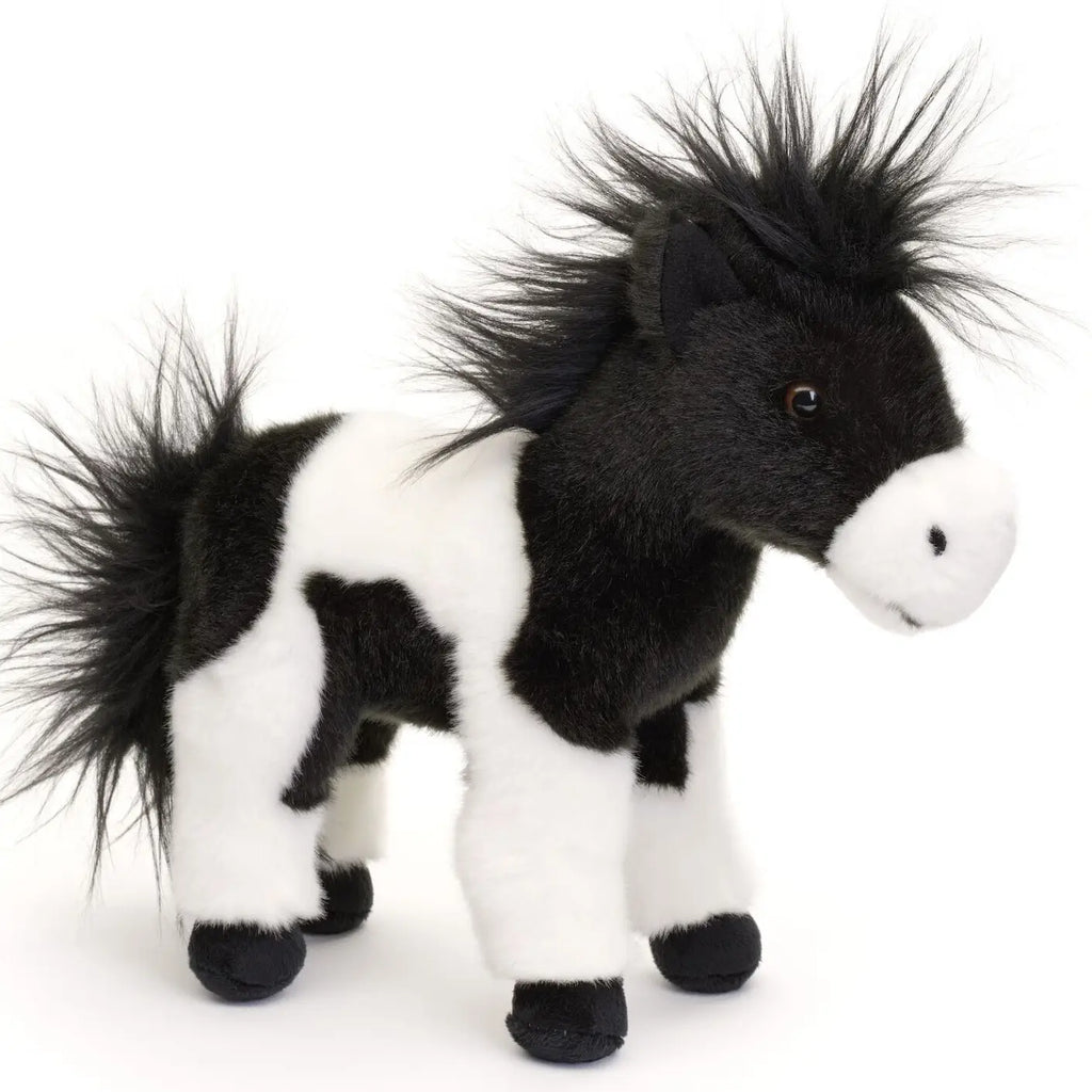 Uni Toys Pferd schwarz-weiß, stehend - Kuschel-/Plüschtier