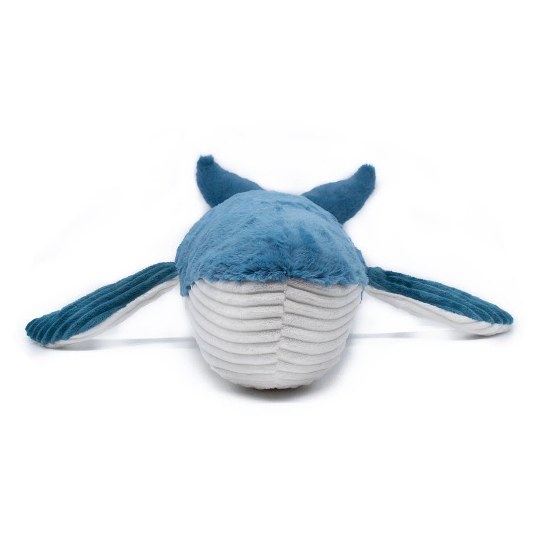 LES PTIPOTOS - 80 cm riesiger Wal mit Baby Plüsch blau