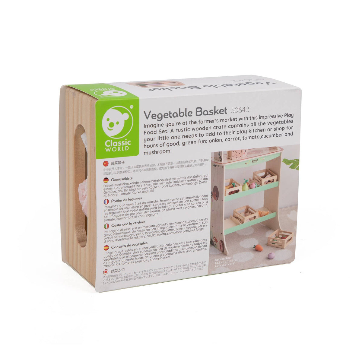 Classic World Gemüsekiste: 14,6x12x6 cm / Ab 18 Monaten