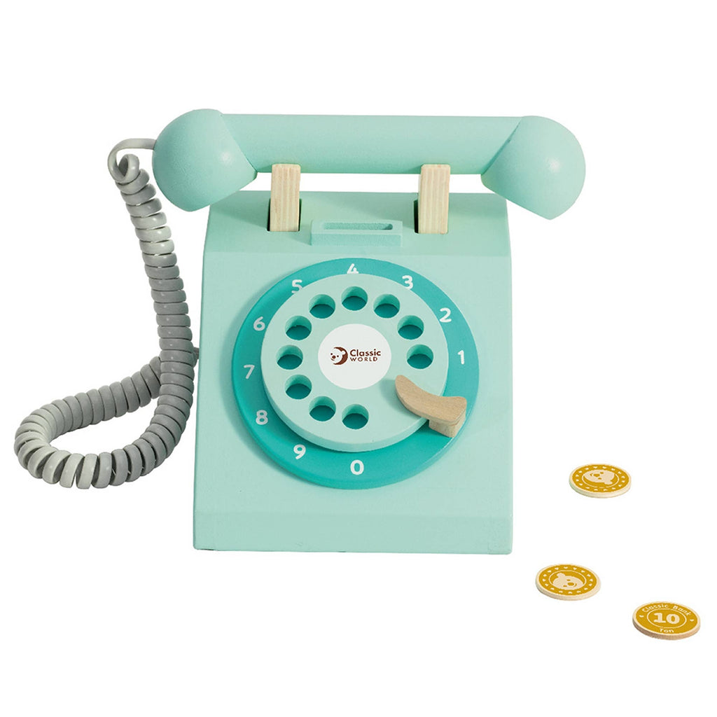 Classic World Telefon mit Hörer: 19x15,5x15 cm / Ab 3 Jahre