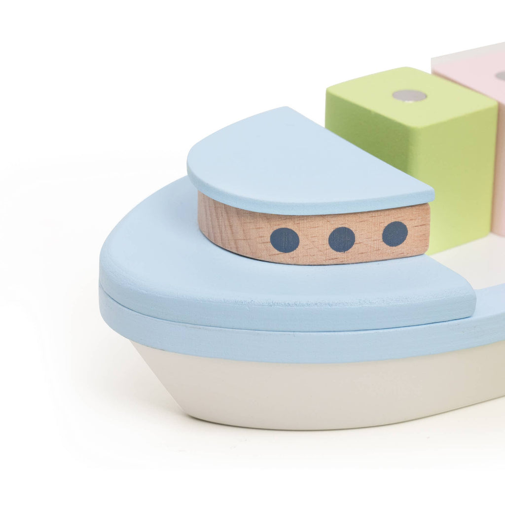 Classic World Magnetspiel Frachtschiff: 28,5x9x15 cm / Ab 2 Jahre
