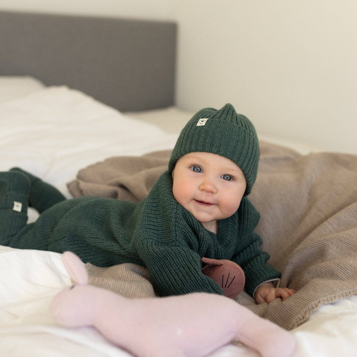 Leggings Finn in moos: Größe 0-1 Jahr ( 0-12 Monate)