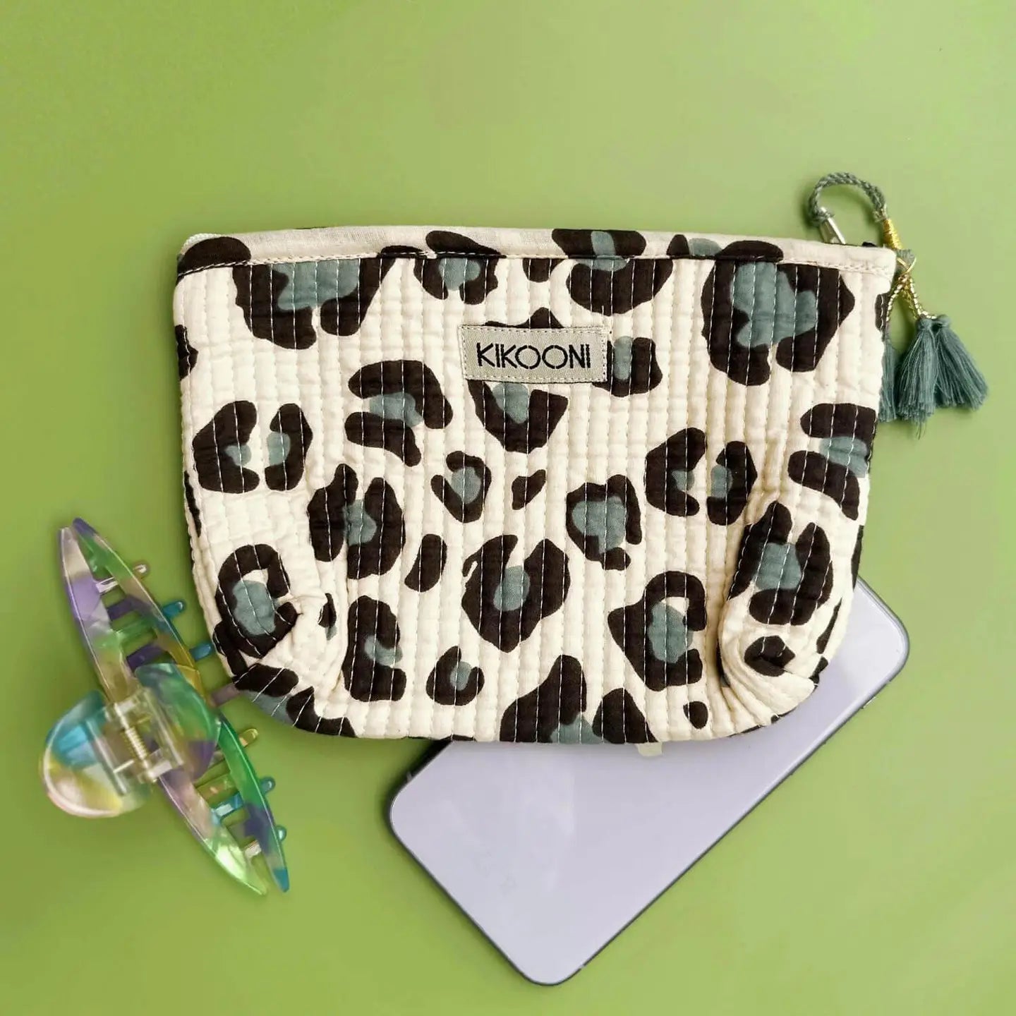 Handgemachte Mini Tasche "Blue Leo" kikooni