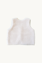 Unisex Baby-Kleinkind Teddyweste mit kariertem Futter