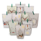 Papierdrachen Adventskalender bedruckt Hygge Style DIY
