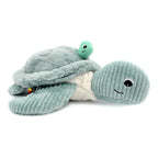 LES PTIPOTOS - 50CM RIESIGE MAMA UND BABY-SCHILDKRÖTE PLÜSCH MINT