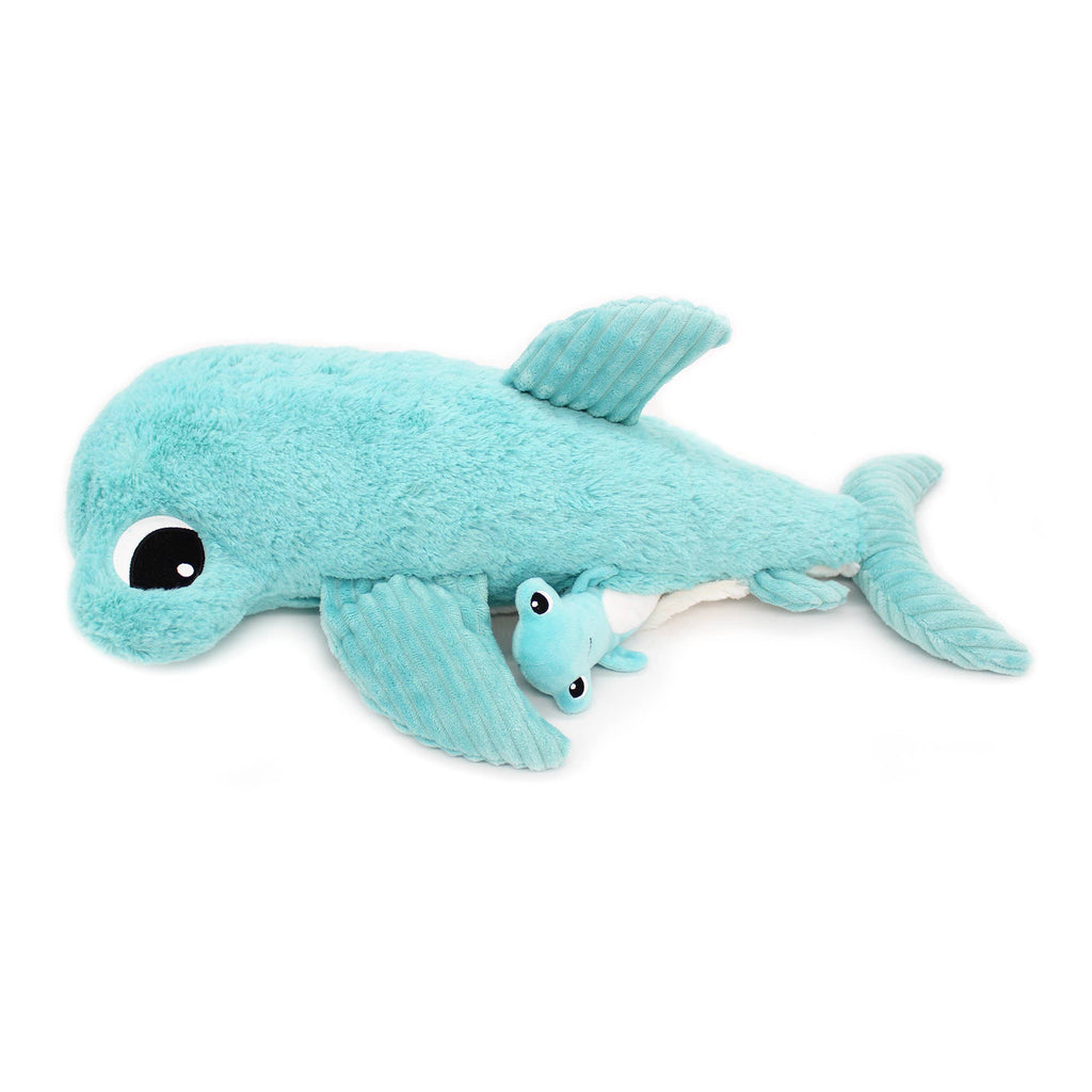 LES PTIPOTOS - 57CM MUM&BABY PLÜSCH HAMMERHAI AQUABLAU