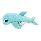 LES PTIPOTOS - 57CM MUM&BABY PLÜSCH HAMMERHAI AQUABLAU