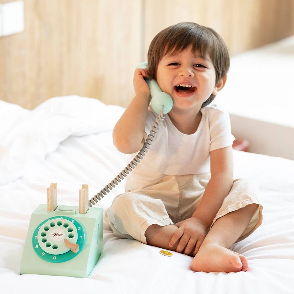 Classic World Telefon mit Hörer: 19x15,5x15 cm / Ab 3 Jahre