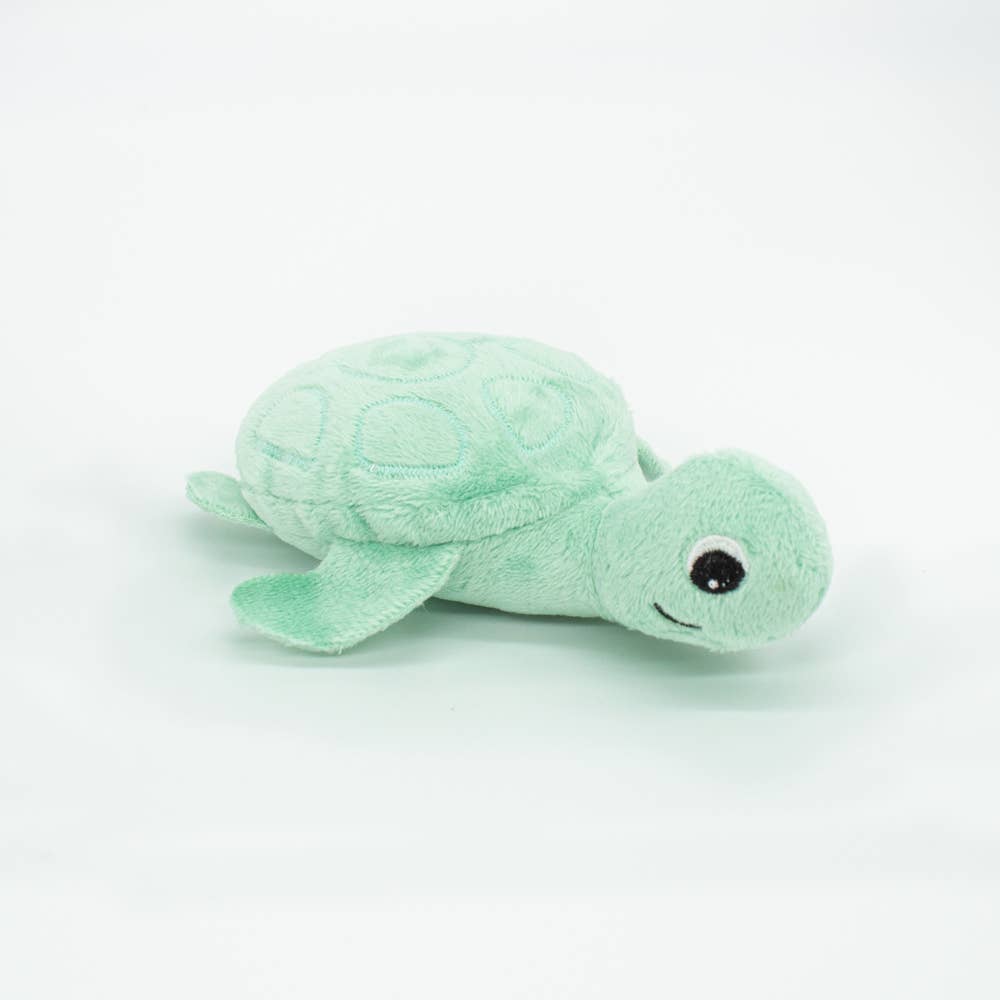 LES PTIPOTOS - 30CM MUM&BABY TURTLE PLÜSCH MINT
