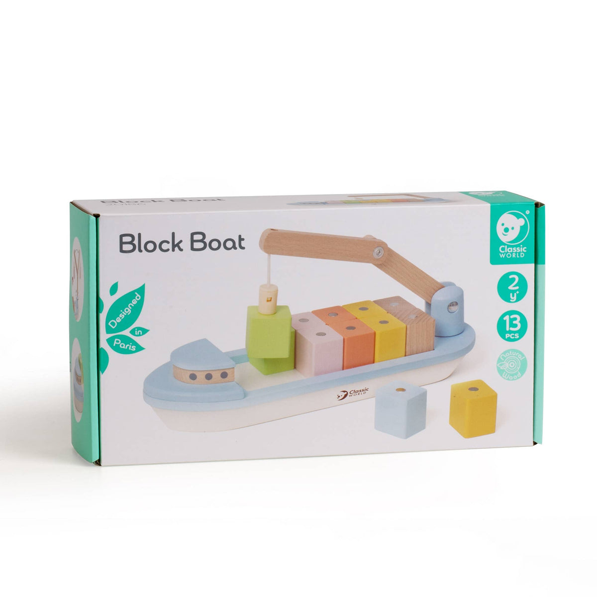 Classic World Magnetspiel Frachtschiff: 28,5x9x15 cm / Ab 2 Jahre