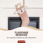 Papierdrachen Weihnachtssocke - Reh