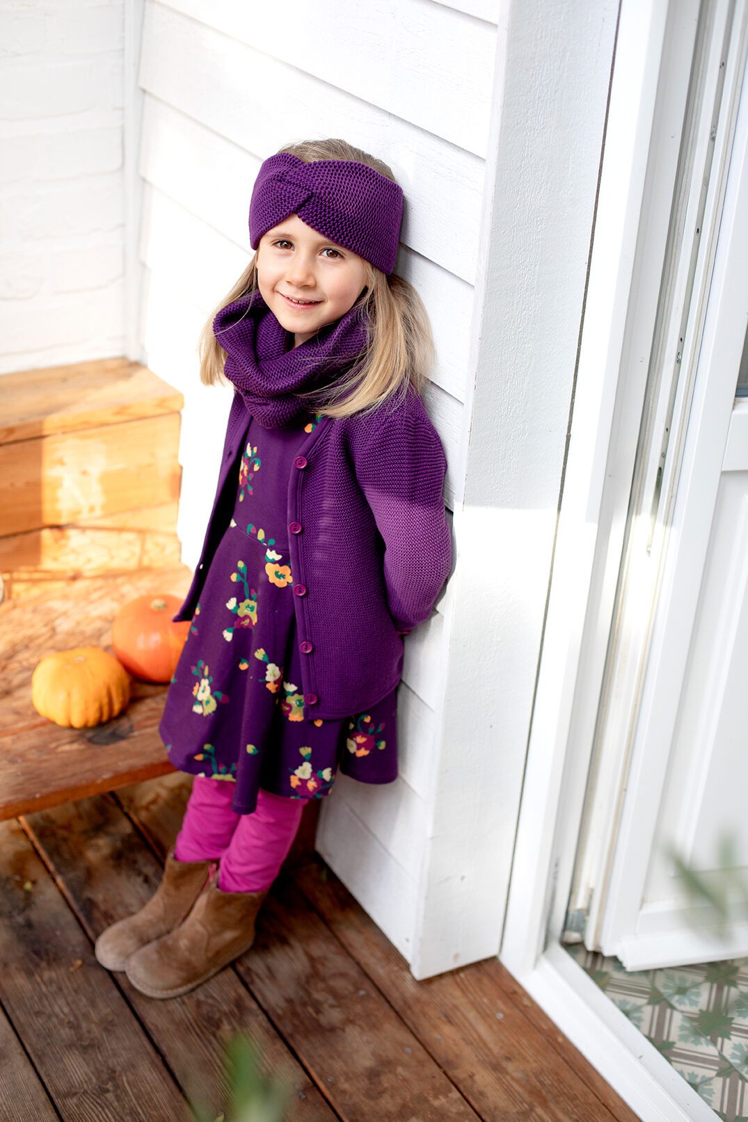 ENFANT TERRIBLE - Strick Stirnband in grape