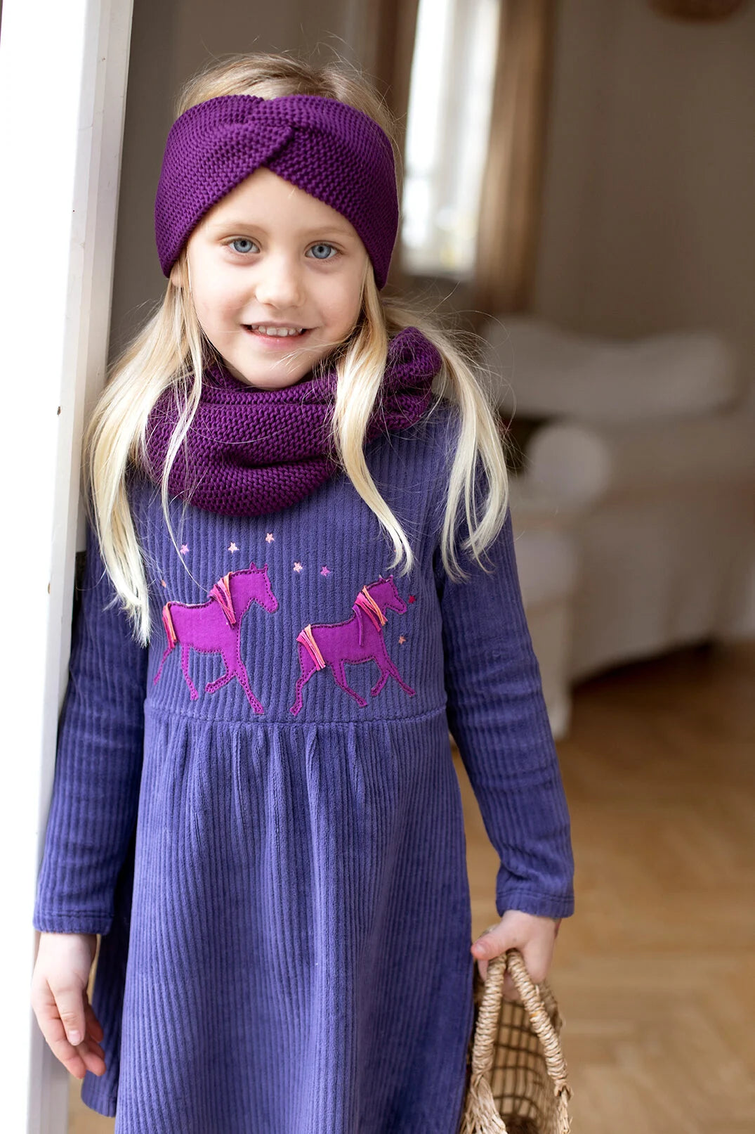 ENFANT TERRIBLE - Strick Stirnband in grape