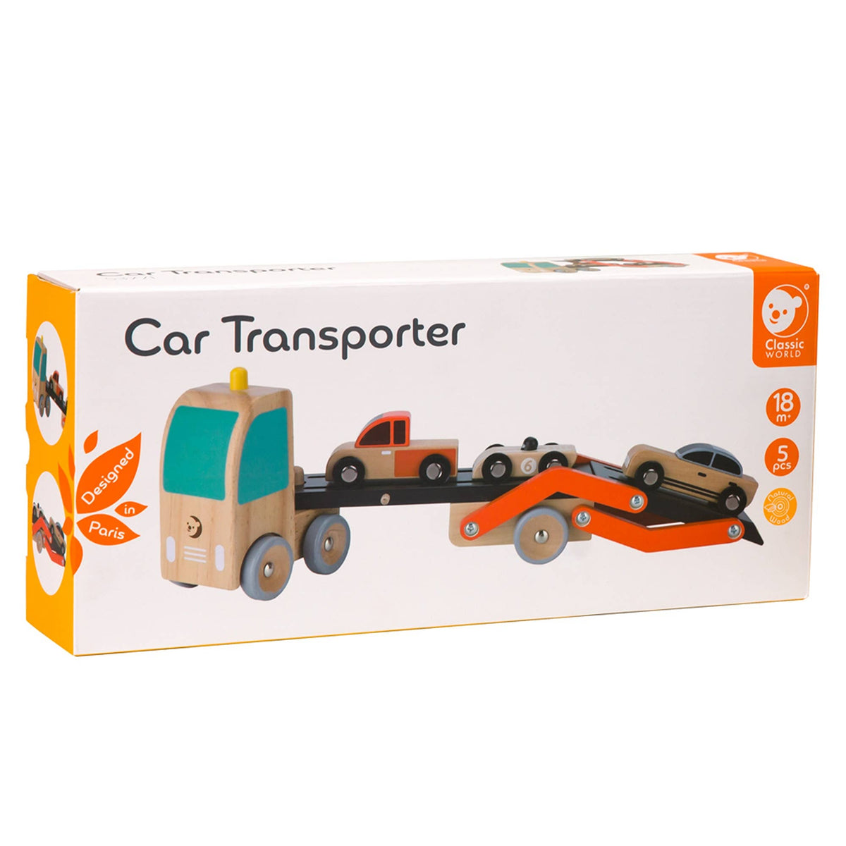 Classic World Autotransporter rot: 26,5x7x15 cm / Ab 18 Monaten