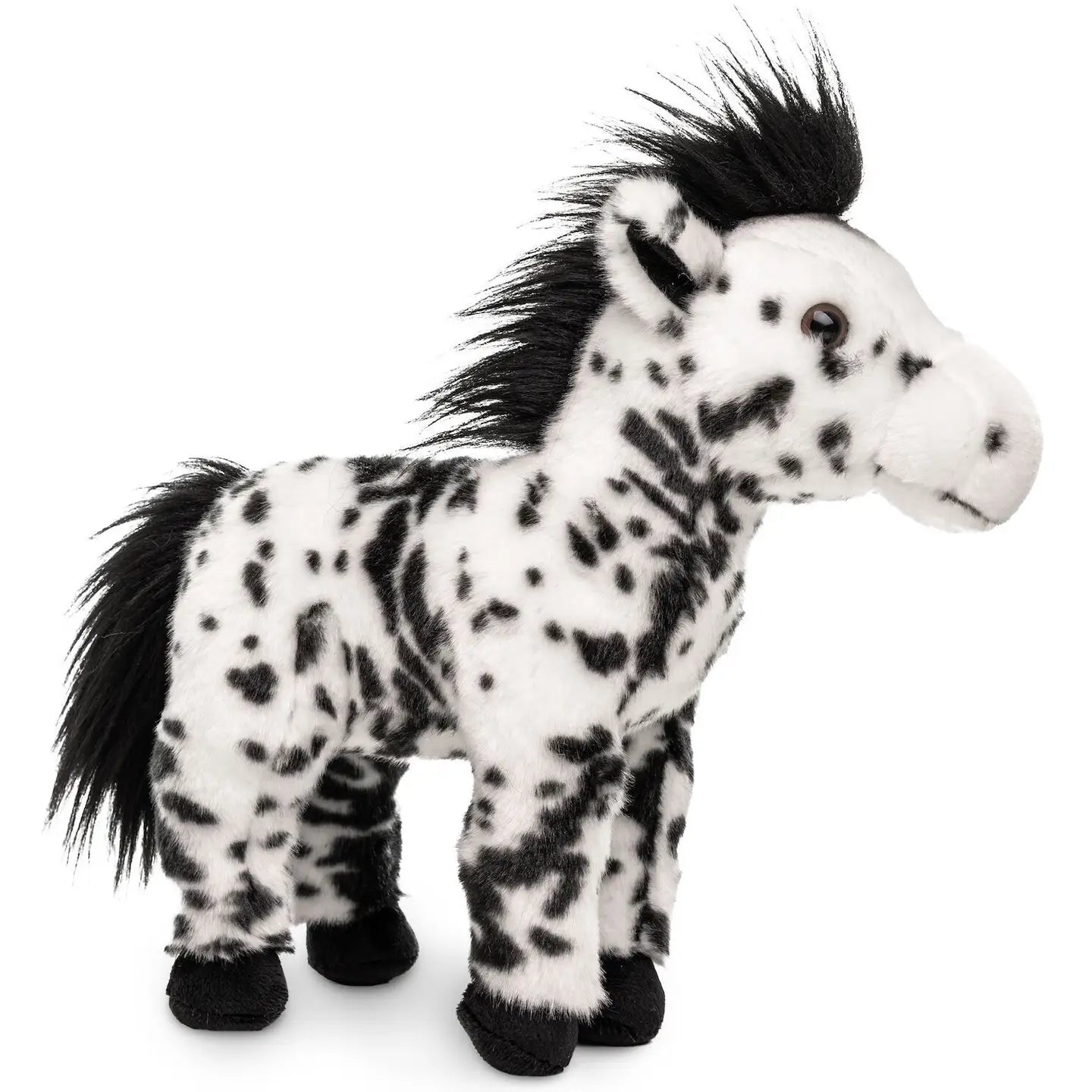 Uni Toys Pferd mit schwarzen Flecken, stehend  Apfelschimmel Kuschel-/Plüschtier