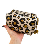 Handgemachte kleine Kosmetiktasche "Oh Leo" kikooni