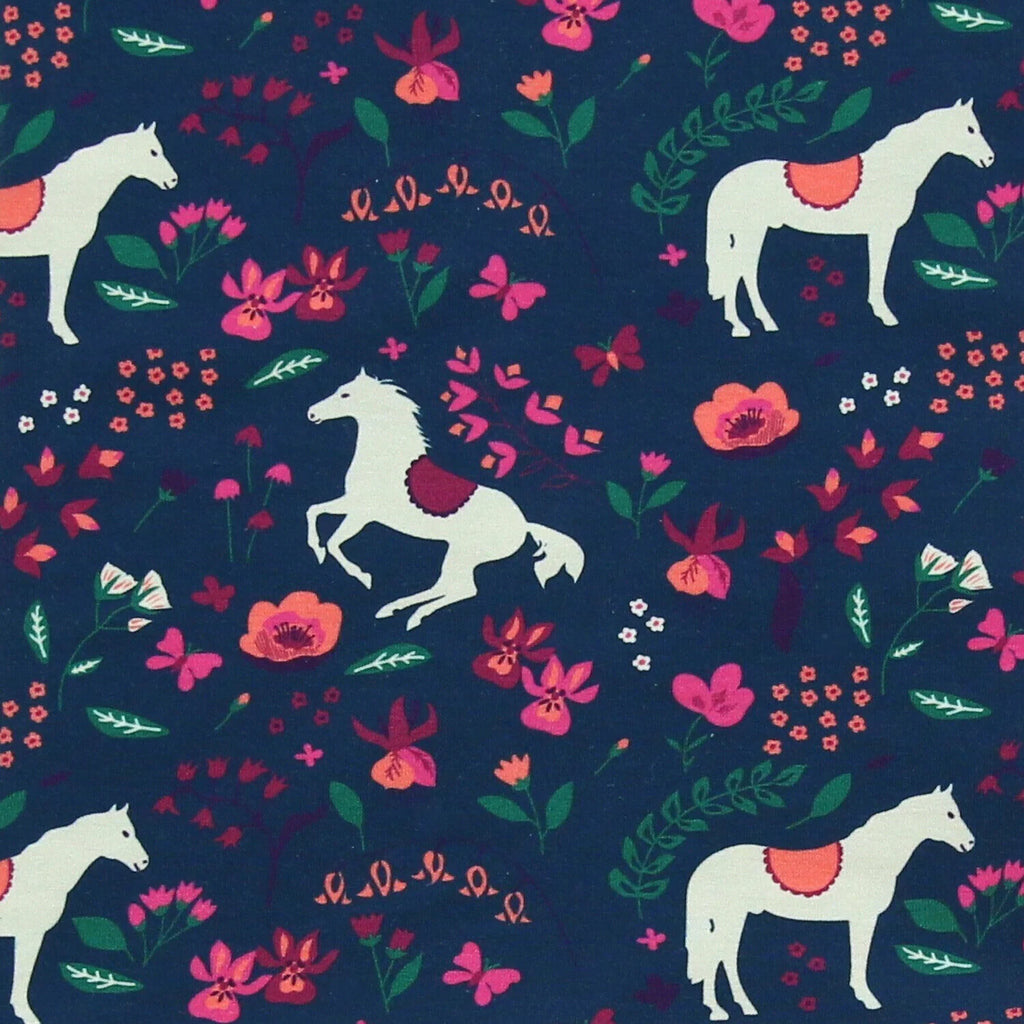 ENFANT TERRIBLE - Drehkleid Pferdedruck in dark cobalt-berry