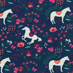 ENFANT TERRIBLE - Drehkleid Pferdedruck in dark cobalt-berry