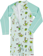 UV Anzug Pettersson und Findus Motiv in light green
