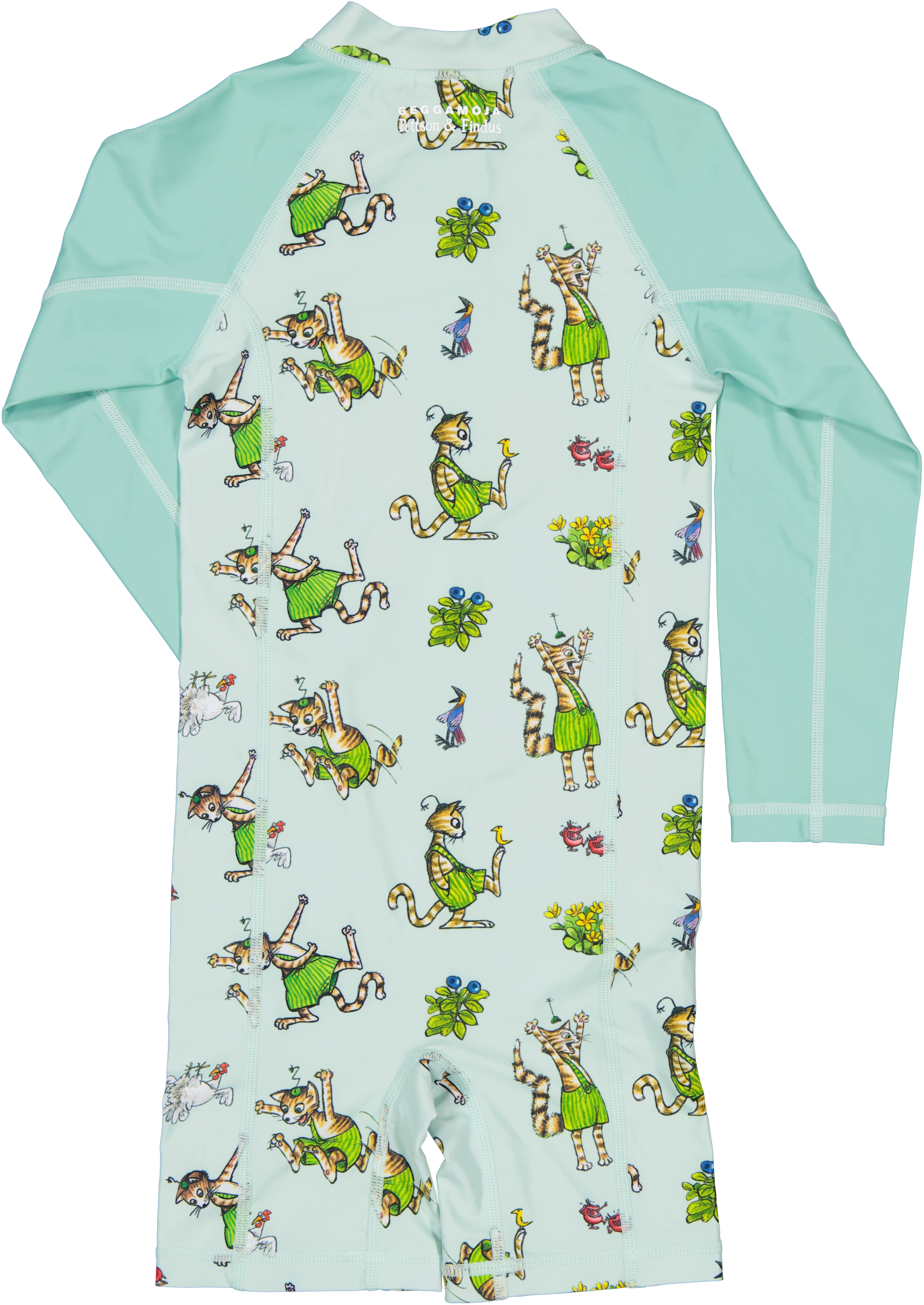 UV Anzug Pettersson und Findus Motiv in light green